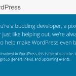 Contributing to WordPress
